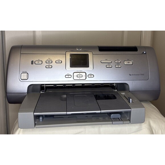 HP 7960 Photosmart high definition Digital Photo Inkjet Printer Tested Works - Picture 1 of 2